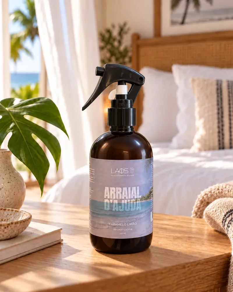 Home spray Arraial d'Ajuda num ambiente de casa