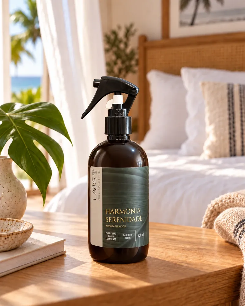 Home spray Harmonia & Serenidade num ambiente de casa