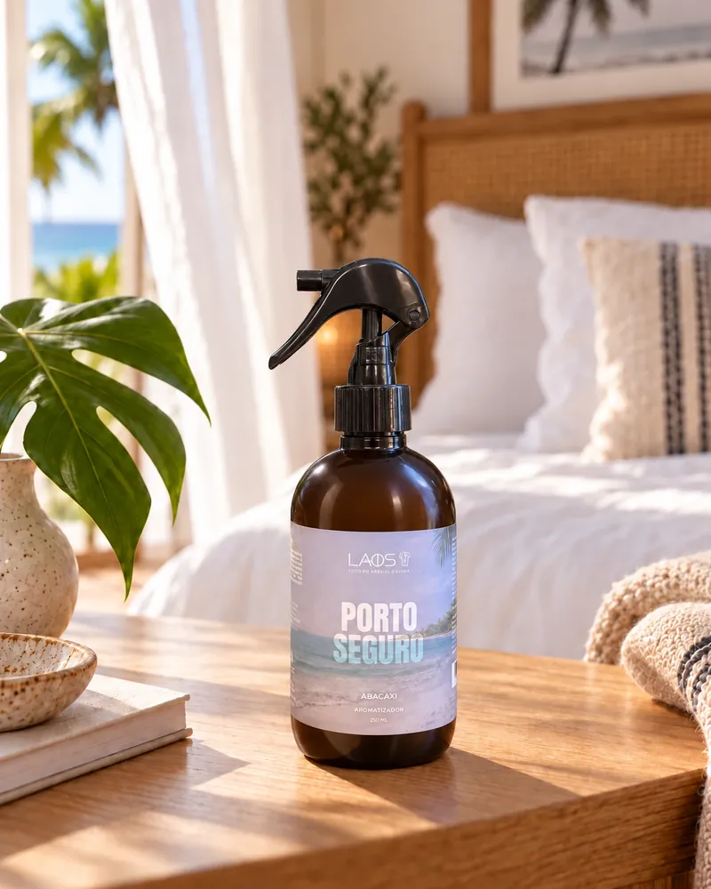 Home spray Porto Seguro num ambiente de casa