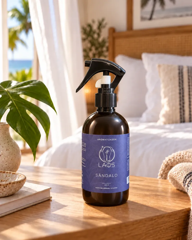 Home spray Sândalo num ambiente de casa