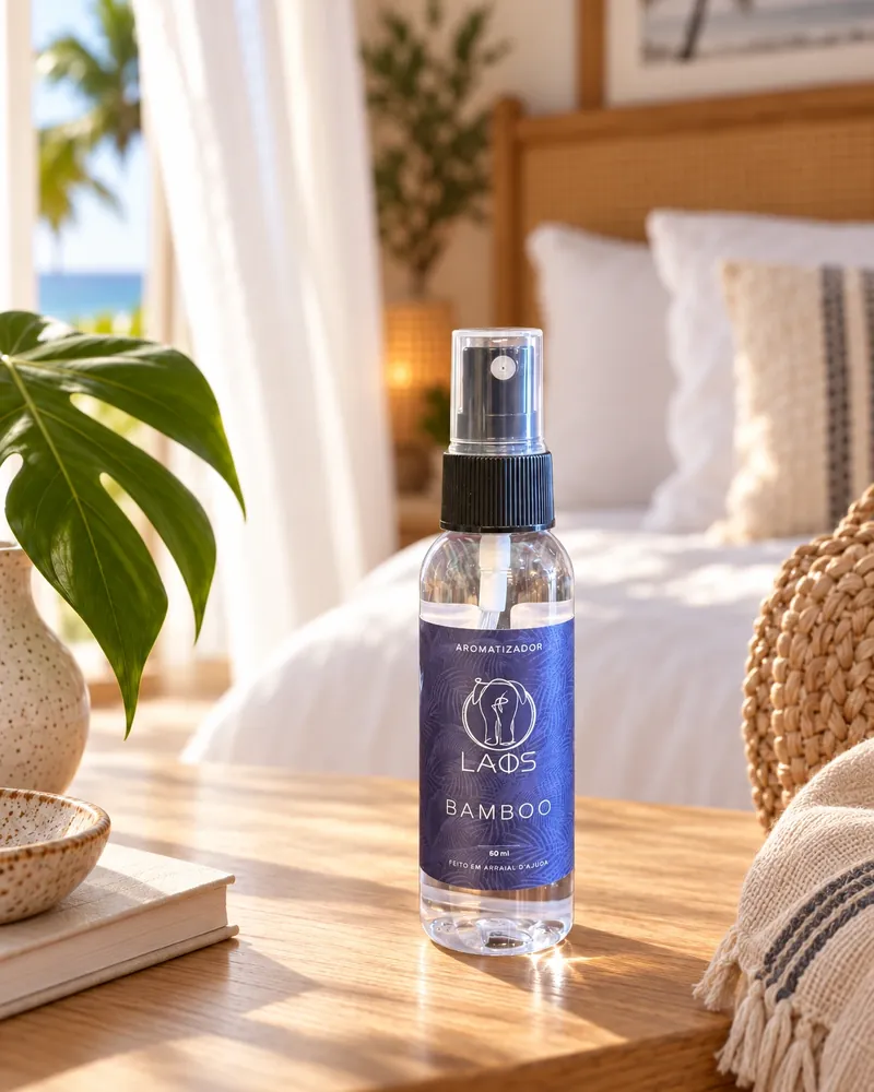 Spray Bamboo 60 ml num ambiente de casa