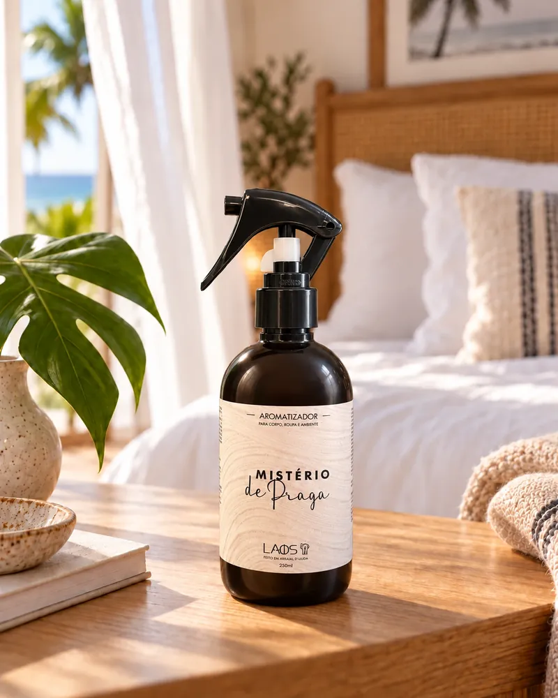 Home spray Mistério de Praga num ambiente de casa