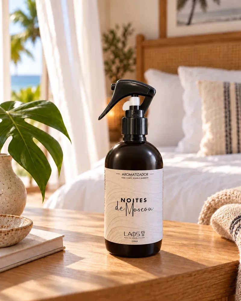 Home spray Noites de Moscou num ambiente de casa