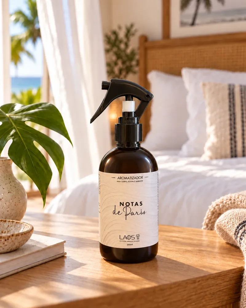 Home spray Notas de Paris num ambiente de casa