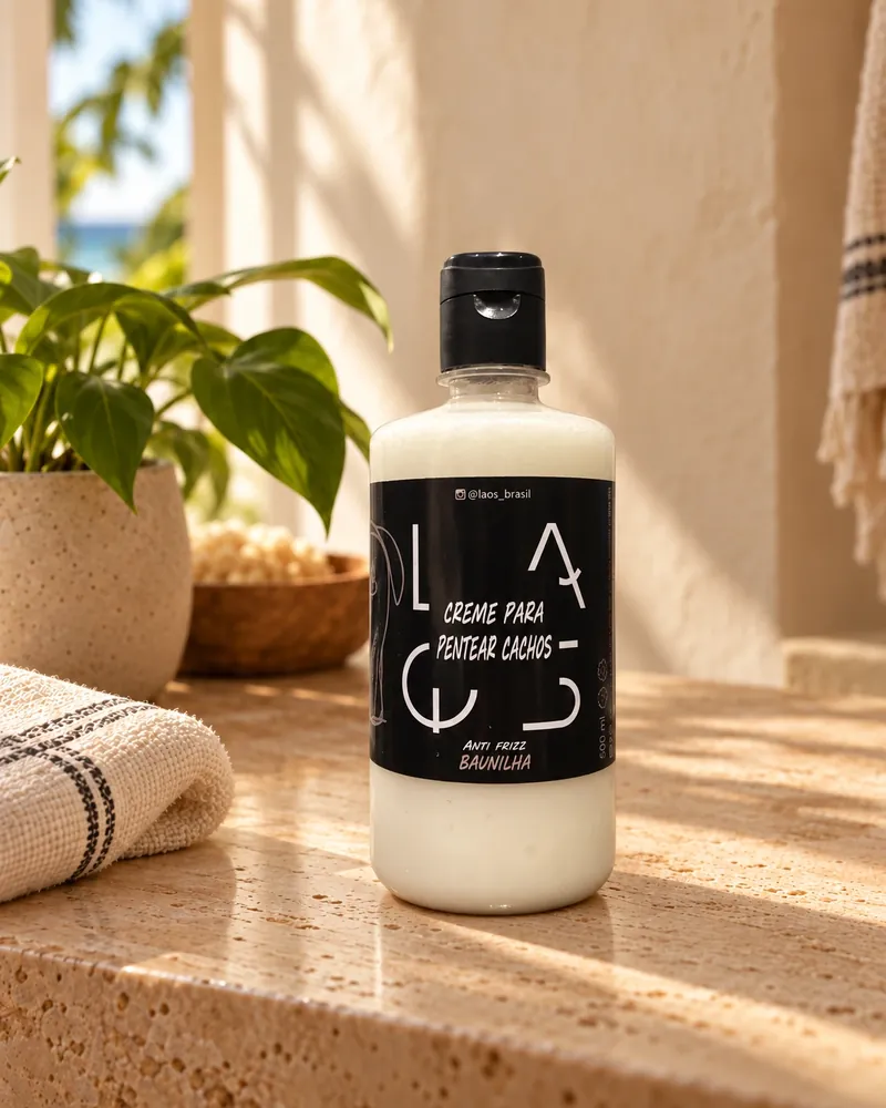 Creme Cachos 500 ml num ambiente de casa