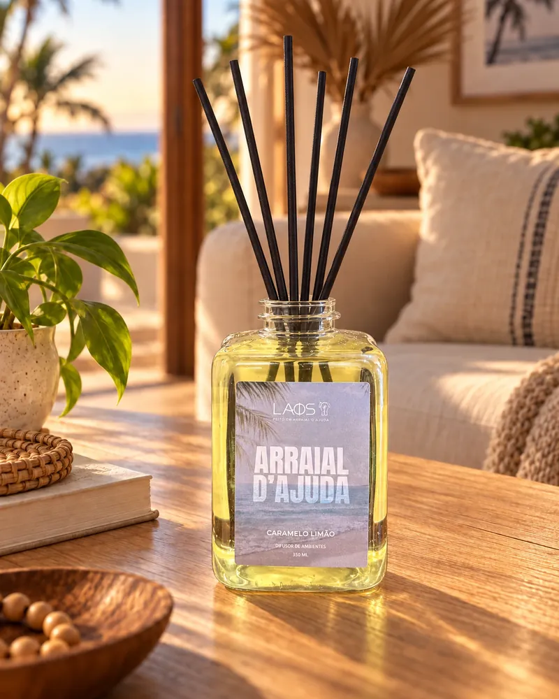 Difusor Arraial d'Ajuda num ambiente de casa
