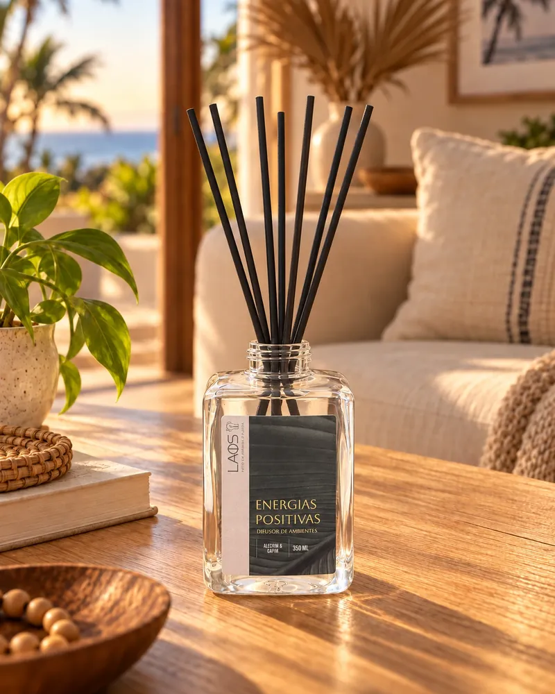 Difusor Energias Positivas num ambiente de casa