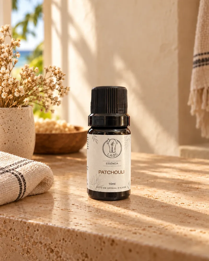 Essência Patchouli num ambiente de casa