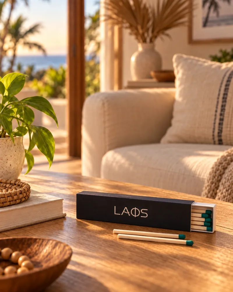 Fósforos num ambiente de casa