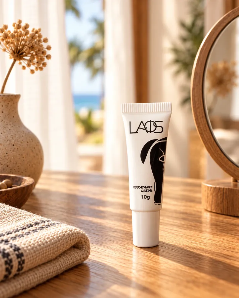 Hidratante Labial num ambiente de casa