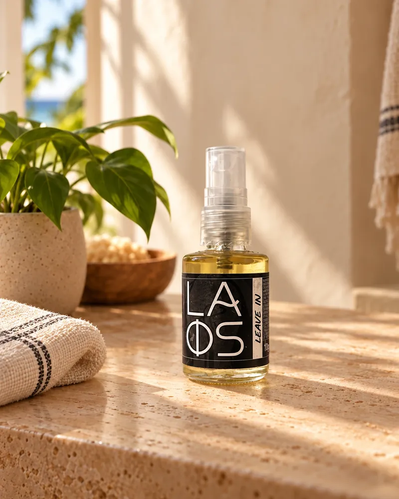 Leave-in de Ojon e Argan num ambiente de casa